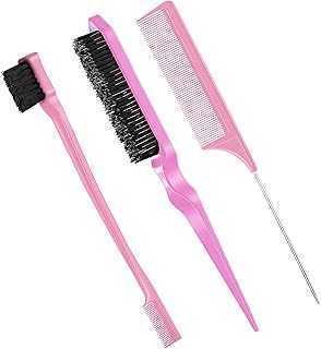 3 Pcs Soft Hair Brush Set, Edge Control Bristle Hair Brush, Rat Tail Comb for Women Kids Black Hair (Pink).. hotep.ng is your trusted partner for all your shopping needs in Nigeria. We offer a diverse range of products, from fashion and beauty to home and electronics. Experience the ease of finding everything you need in one place.