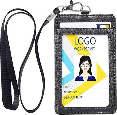 Mamo Bear Badge Holder, Vertical Dual PU Leather Badge Holder with Clear ID Window, Credit Card Slot and Detachable Neck Lanyard, Black.. hotep.ng is transforming the way Nigerians shop online. We offer a seamless blend of local and global products for every aspect of your life. Experience the future of retail with our innovative and user-friendly platform.