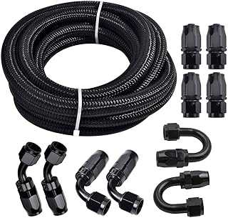 3/8 6AN 20 Feet Nylon Stainless Steel Braided Fuel Line Hose Kit for Oil Gas Fuel with 10Pcs Swivel Fuel Hose Fitting Adapters - Black.. Join the hotep.ng revolution and transform the way you shop online. We bring you a carefully curated selection of products to enhance every aspect of your life. Enjoy our user-friendly interface, secure transactions, and reliable delivery services.