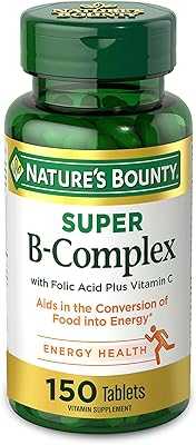 Nature's Bounty Super B Complex with Folic Acid and Vitamin C, 150 Tablets.. At hotep.ng, we're passionate about connecting Nigerian shoppers with quality products. Our platform offers a seamless blend of local treasures and international favorites. Experience the joy of discovering new brands and supporting local businesses.