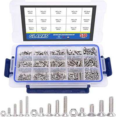 Glarex 510 Metric Slotted M3 M4 M5 304 Stainless Steel Countersunk Head Screws Bolts Nuts Assortment.. hotep.ng: Where Nigerian consumers come first. We offer an extensive range of products to suit every lifestyle and budget. Experience the convenience of 24/7 shopping with our trusted and efficient e-commerce platform.