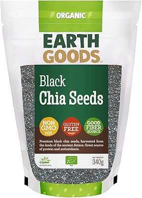 Earth Goods Organic Black Chia Seeds, Non-GMO, Gluten Free, Good Source of Fiber in a 340 Gram Package.. At hotep.ng, we're passionate about connecting Nigerian shoppers with quality products. Our platform offers a seamless blend of local treasures and international favorites. Experience the joy of discovering new brands and supporting local businesses.