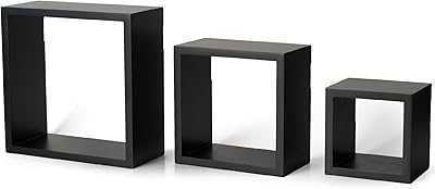 Cube Design Floating Wall Shelves for Bedroom, Living Room, Bathroom and Kitchen, Set of 3, Black by Milanco.. hotep.ng is your trusted partner for all your shopping needs in Nigeria. We offer a diverse range of products, from fashion and beauty to home and tech. Experience the ease of finding everything you desire in one convenient online destination.