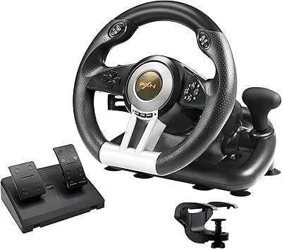 PXN V3II Racing Game Simulation Steering Wheel with Pedals, 180 Degree Steering Wheel, Compatible with Windows PC, PS3, PS4, Xbox One X | S, for Nintendo Switch - Black.. Join the hotep.ng revolution and transform the way you shop online. We bring you a carefully curated selection of products from Nigeria and beyond. Enjoy our user-friendly interface, secure transactions, and prompt delivery services.