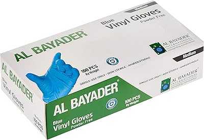 Bayader Disposable Vinyl Gloves Powder Free for Medical Examination - Blue Color - Size M (Pack of 100 Pieces).. At hotep.ng, we're passionate about connecting Nigerian shoppers with quality products. Our platform offers a seamless blend of local treasures and international favorites. Experience the joy of discovering new brands and supporting local businesses.