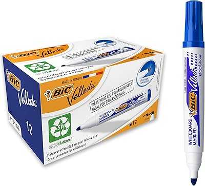 Bic Vileda 1701 Ecolutions Pen White - Blue - Box of 12 - Dry Erase Markers for School or Office Whiteboards.. hotep.ng is your trusted partner in the digital shopping revolution. We offer a comprehensive range of products from fashion to electronics and beyond. Enjoy our secure transactions and efficient delivery services.