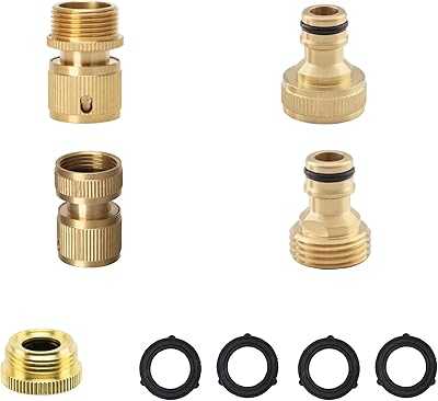 Heavy Duty Solid Brass Male & Female Garden Hose Quick Connector Set with Extra Rubber Size 3/4" with 1/2" to 3/4" Adapter.. hotep.ng: Where tradition meets innovation in the world of online shopping. Explore our vast selection of products that cater to your every need. Enjoy secure transactions and hassle-free returns with our customer-first approach.