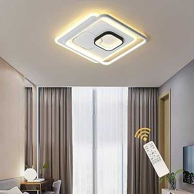 Onenio 45W LED Ceiling Light, Modern Square Acrylic LED Ceiling Lamp with Remote Control, Dimmable LED Chandelier, Ceiling Lights for Kitchen Bedroom (3000-6500K).. hotep.ng is your trusted partner for all your shopping needs in Nigeria. We offer a diverse range of products, from fashion and beauty to home and electronics. Experience the ease of finding everything you need in one place.