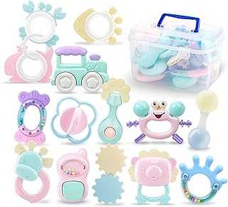 Baby Teether Toy, Rattle for 0-12 Months and Up Baby Toys with Storage Box - 14PCS, BPA Free Soft Silicone Teething Toys, Newborn Sensory Toys, 3 6 9 12 Months Gifts for Early Education (14PCS).. hotep.ng is revolutionizing e-commerce in Nigeria with our customer-centric approach. We offer a wide range of products, from everyday essentials to unique finds. Experience the convenience of having your favorite brands just a click away.