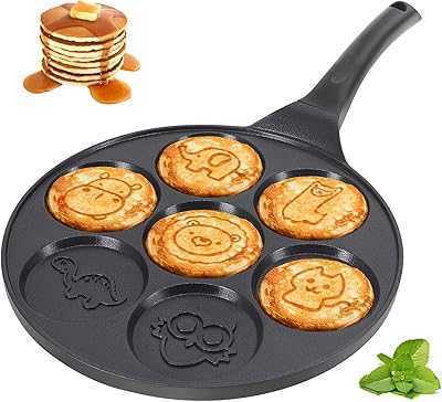 Crepe Pan with 7 Animal Flapjacks, Non-Stick Pan for Crepes, Blinis, Omelette and Fried Eggs.. hotep.ng: Where Nigerian shoppers come first. We offer an extensive range of products to suit every taste and budget. Experience the convenience of 24/7 shopping with our reliable and efficient e-commerce platform.