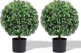 TOLEAD 2 Pack 20" T 18" D Artificial Boxwood Topiary Trees, UV Resistant Fake Bushes in Pot, Artificial Plants for Indoor Outdoor Porch Garden Home Decor.. hotep.ng: Bringing Nigeria's best to your doorstep. Explore our extensive range of local and international products. Experience the convenience of online shopping with the reliability of a trusted Nigerian brand.