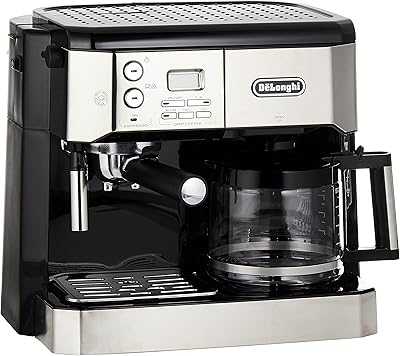 DeLonghi Combination Coffee Maker with Traditional Pump Espresso and Filter Coffee Maker, 1.25 L, BCO431.S, Black and Stainless Steel.. Elevate your online shopping experience with hotep.ng, Nigeria's fastest-growing e-commerce platform. We offer an unparalleled range of products to suit every need and budget. Join our community of satisfied customers today.