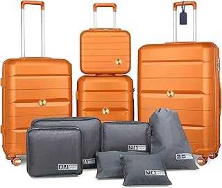 Lightweight Expandable Luggage Set with Travel Spinner Wheels, Sunset Orange, 4 Piece Set (14/20/24/28), Luggage Set.. Experience the best of Nigerian e-commerce with hotep.ng. We bring you a carefully selected range of products to enhance your lifestyle. Enjoy our secure platform, competitive prices, and reliable delivery services across Nigeria.