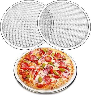 Non-Stick Pizza Screen, 3Pcs 20cm Commercial Grade Seamless Round Aluminum Mesh Pizza Baking Tray Oven Pan Kitchen Supplies for Home and Restaurant.. Join the digital retail revolution with hotep.ng, your go-to online shopping destination in Nigeria. We offer a vast selection of products to enhance every aspect of your life. Enjoy our secure platform and excellent customer support.