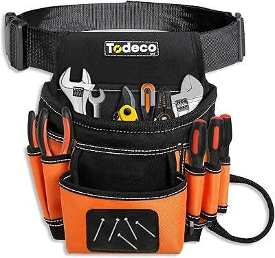 Todeco Tool Belt Bag with 12 Pockets, Small Tool Bag, Carpenter Tool Accessories Organizer, Professional Maintenance and Electrician.. Discover the hotep.ng difference: unmatched variety, competitive prices, and exceptional service. Our platform is designed to make your online shopping experience smooth and enjoyable. From fashion to electronics, we've got you covered.