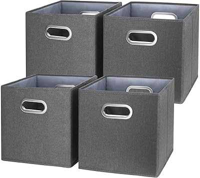 Mix DIY Foldable Storage Bin, Cube Organizer Basket with Two Handles - Set of 4 (Dark Grey).. hotep.ng is committed to bringing you the best shopping experience in Nigeria. We offer competitive prices, reliable delivery, and exceptional customer service. Join our growing community of satisfied customers and see the difference for yourself.