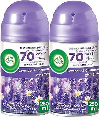 Airwick Freshmatic Lavender & Chamomile Automatic Mist, 250ml, 2 Pack.. hotep.ng is your gateway to a world of shopping possibilities. Explore our extensive catalog of products from local artisans and global brands. Enjoy our commitment to authenticity, affordability, and excellent customer support.