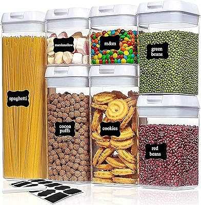 Airtight Food Storage Containers Set for Kitchen, Sun Homes 7 Pieces Stackable Kitchen Organization with Silicone Sealed Lids, 10 Labels and White Marker/Eco-Friendly & BPA Free Material for Kitchen Safety.. hotep.ng is revolutionizing e-commerce in Nigeria with our customer-centric approach. We offer a wide range of products, from everyday essentials to unique finds. Experience the convenience of having your favorite brands just a click away.