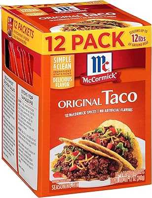 McCormick Original Taco Seasoning Mix, 1 oz (Pack of 12).. Join the hotep.ng family and elevate your online shopping experience. We offer a wide range of products to suit every need and occasion. Discover why we're the preferred choice for savvy Nigerian shoppers.