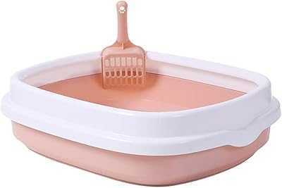 Cat Litter Box, Large Size with High Sides 47cm x 39cm x 13cm, PVC Plastic Cat Litter Scoop as Gift (Pink). Join the hotep.ng revolution and transform the way you shop online. We bring you a carefully curated selection of products from Nigeria and beyond. Enjoy our user-friendly interface, secure transactions, and prompt delivery services.