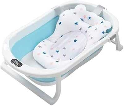 Iwanto Foldable Baby Bathtub with Floating Bath Mat and Thermometers Foldable for 0-2 Years Old Kids 80 x 50 cm (Blue). hotep.ng is revolutionizing the way Nigerians shop online. Benefit from our partnerships with top brands and local artisans for unbeatable variety. Enjoy exclusive deals and promotions available only to our loyal customers.