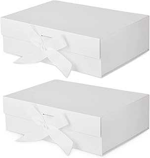 Thumins Cardboard Gift Box, Large Empty Gift Box for Women, Surprise Gift Boxes with Folding Ribbons for Christmas, Valentine's Day, Wedding... (White, Set of 2, 27 x 19 x 8 cm). Discover the convenience of one-stop shopping with hotep.ng, Nigeria's premier online marketplace. We bring you a curated selection of quality products at competitive prices. Enjoy our secure platform and excellent customer support.