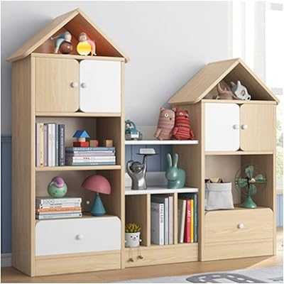 MOFISH Kids Book Display and Storage Cabinet with Drawers, House Shaped Bookcase, Multifunctional Shelf with Door for Home and Office (Mixed Wood Colors). Experience the convenience of 24/7 shopping with hotep.ng, Nigeria's trusted e-commerce platform. Find everything from daily essentials to luxury items at competitive prices. Let us bring the market to your doorstep.