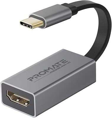 Promate Type-C to HDMI Adapter, 4K 30Hz USB-C to HDMI HD Video Converter with Audio Output for USB Type-C Enabled Devices, iPad Pro, MacBook, MediaLink-H1 Grey". Elevate your shopping experience with hotep.ng, Nigeria's premier e-commerce destination. Browse through our extensive catalog of fashion, electronics, home goods, and more. Enjoy fast delivery and excellent customer service.