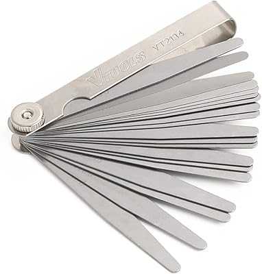 V Tools 20pcs Stainless Steel Feeler Gauge (0.05-1.00mm) Dual Marked Metric and Imperial Gap Measuring Tool for Repair, VT2134. hotep.ng: Bringing Nigeria's best to your doorstep. Explore our extensive range of local and international products. Experience the convenience of online shopping with the reliability of a trusted Nigerian brand.