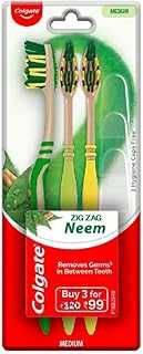 Colgate Zigzag Medium Neem Bristle Toothbrush - 3 Pack, Gentle Tongue Cleaner, Multi-Angle Cross Bristles. hotep.ng: Where Nigerian consumers come first. We offer an extensive range of products to suit every lifestyle and budget. Experience the convenience of 24/7 shopping with our trusted and efficient e-commerce platform.