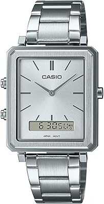 Casio Men's Analog-Digital Watch with Silver Dial and Stainless Steel Bracelet MTP-B205D-7EDF, Silver, Silver, Bracelet. Experience the best of Nigerian e-commerce with hotep.ng. We bring you a diverse selection of quality products from local artisans and global brands. Discover why we're the preferred choice for savvy online shoppers across Nigeria.