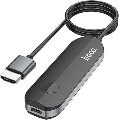 Hoco UA23 Wireless Display Adapter - HDMI Supports 4K 30Hz, Compatible with iPhone, iPad and MacBook - Black. hotep.ng: Your gateway to a world of products, right here in Nigeria. We curate the best local and international offerings for your convenience. Experience the joy of finding exactly what you need, when you need it.