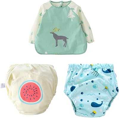 Cotton Training Pants with Baby Bibs, 9 Layers Reusable Toddler Potty Training Pants, Long Sleeve Waterproof Play Bib for Boys Girls, 3 Pack. Join the digital retail revolution with hotep.ng, your go-to online shopping destination in Nigeria. We offer a vast selection of products to enhance every aspect of your life. Enjoy our secure platform and excellent customer support.