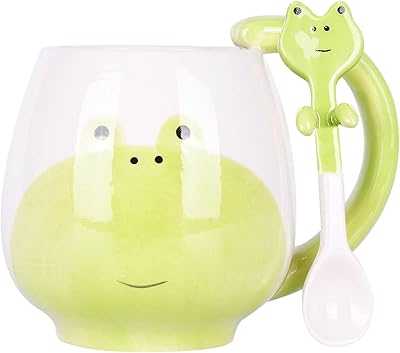 Ceramic Coffee Mug with Spoon, Cute Frog Pattern, Funny Novelty Mug, Ceramic Gift Mug, 14.5 oz. Elevate your shopping experience with hotep.ng, Nigeria's premier e-commerce destination. Browse through our extensive catalog of fashion, electronics, home goods, and more. Enjoy fast delivery and excellent customer service.