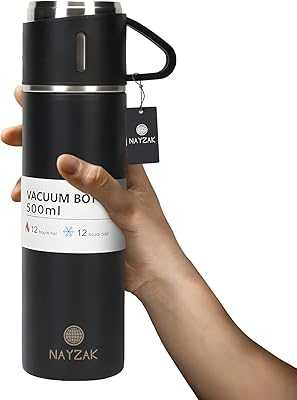 Nayzak Thermos Stainless Steel Vacuum Insulated Bottle with Mug for Coffee, Hot Drinks and Cold Drinks, 500ml (Black). hotep.ng: Where tradition meets innovation in the world of online shopping. Explore our vast selection of products that cater to your every need. Enjoy secure transactions and hassle-free returns with our customer-first approach.