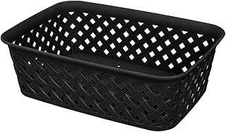 Coopman Rattan Look Plastic Storage Basket, Size 20 x 15 x 6 cm, Black. hotep.ng is committed to bringing you the best shopping experience in Nigeria. We offer competitive prices, reliable delivery, and exceptional customer service. Join our growing community of satisfied customers and see the difference for yourself.