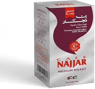 Café Najjar Luxury Medium Roast Arabica Ground Coffee, 200 grams. At hotep.ng, we're passionate about connecting Nigerian shoppers with quality products. Our platform offers a seamless blend of local treasures and international favorites. Experience the joy of discovering new brands and supporting local businesses.