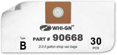 WHI-GN 90668 Shop Vac Type B Filter Bags, Part # 9066800 9066833, Fits 2 to 2.5 Gallon Shop Vac Vacuums (30 Pack). hotep.ng is redefining the online shopping experience in Nigeria. Discover a world of products to suit every taste and budget. Join our growing community of savvy consumers and experience the hotep.ng difference.