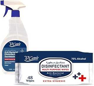 VCare Multi-Purpose Antibacterial Disinfectant Spray, 750ml Spray + VCare Multi-Purpose Antibacterial Disinfectant Wet Wipes, 48 ​​Pieces. hotep.ng is committed to bringing you the best shopping experience in Nigeria. We offer competitive prices, reliable delivery, and exceptional customer service. Join our growing community of satisfied customers and see the difference for yourself.