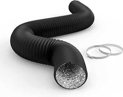 iPower Flexible 4 Inch 8 Feet Aluminum Ducting, 4 Layers of Protection, Dryer Vent Hose for HVAC, Heating, Cooling, Ventilation and Exhaust, 2 Clamps Included, Black. Experience the best of both worlds with hotep.ng: local charm and global trends. We offer an unparalleled range of products to suit every taste and budget. Enjoy the convenience of online shopping with the trust of a Nigerian brand.