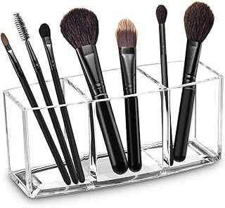 Acrylic Makeup Brush Organizer, Clear Cosmetic Storage with 3 Slots, Eyeliner Display Holder, Transparent Makeup Brush Holder. Experience the future of retail with hotep.ng's innovative shopping platform. Find everything from trendy fashion to cutting-edge tech gadgets in one place. Enjoy personalized recommendations based on your preferences and shopping history.