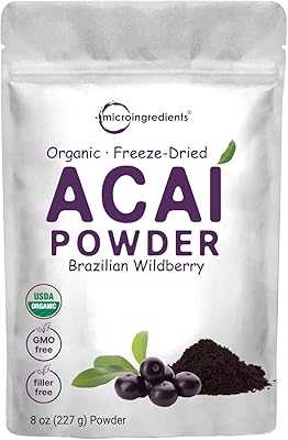 Freeze Dried Organic Acai Powder 8oz, Sustainably Grown in the Brazilian Amazon, 100% Pure Blueberry Pulp, Raw, Bulk, No Fillers, No Additives, Great for Acai Bowls, Yogurt, Smoothies and More. hotep.ng is your partner in modern Nigerian living. We bring you a diverse selection of products from trusted brands and emerging local businesses. Experience the joy of finding everything you need in one convenient online destination.