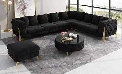 Luxury Traditional Velvet Chesterfield Sofa Set L Shape Living Room Furniture with Gold Legs. hotep.ng is revolutionizing e-commerce in Nigeria with our customer-first approach. We offer a wide range of products, from daily essentials to luxury items. Experience the convenience of having your favorite brands just a click away.