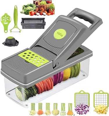 Ansia Multi-Function Vegetable Slicer, Slicer, Vegetable Slicer, Chopper with Container, Onion Chopper, Vegetable Slicer with 8 Blades - Grey. Discover the convenience of one-stop shopping with hotep.ng, Nigeria's premier online marketplace. We bring you a curated selection of quality products at competitive prices. Enjoy our secure platform and excellent customer support.