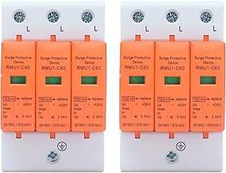 2pcs Voltage Surge Protector Device Family Surge Protector 3P Overcontact Protection (Imax: 40kA). hotep.ng: Your partner in modern Nigerian living. We offer a comprehensive range of products to enhance your lifestyle. Enjoy our hassle-free shopping experience and join the millions of satisfied customers across Nigeria.