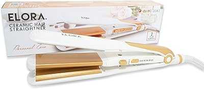 2 in 1 Ceramic Hair Straightener Fast Heating with Curler White and Gold ELPC-2082. hotep.ng: Your partner in modern Nigerian living. We offer a comprehensive range of products to enhance your lifestyle. Enjoy our hassle-free shopping experience and join the millions of satisfied customers across Nigeria.