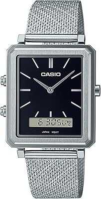 Casio Men's Analog-Digital Watch with Black Dial and Stainless Steel Mesh Bracelet MTP-B205M-1EDF, Silver, Silver, Bracelet. Join the hotep.ng revolution and transform the way you shop online. We bring you a carefully curated selection of products to enhance every aspect of your life. Enjoy our user-friendly interface, secure transactions, and reliable delivery services.