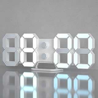 3D Digital Alarm Clock, Modern Design LED Wall Clock 12/24 Hours, Time/Date/Temperature Display, Night Light/Adjustable Brightness/White Light for Kitchen, Office, Living Room, Classroom, Lounge. hotep.ng is your trusted partner for all your shopping needs in Nigeria. We offer a diverse range of products, from fashion and beauty to home and electronics. Experience the ease of finding everything you need in one place.