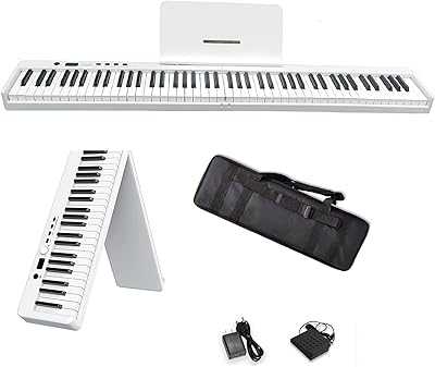 88 Keys Foldable Electric Piano, Portable Digital Piano with Bluetooth Speaker and White LED Light. hotep.ng is revolutionizing e-commerce in Nigeria with our customer-first approach. We offer a wide range of products, from daily essentials to luxury items. Experience the convenience of having your favorite brands just a click away.