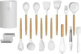 Reliable Arc 27 Piece Nonstick Cookware Set with Holder, Silicone Kitchen Utensils with Wooden Handle, Spatula Set (White). hotep.ng: Your gateway to a world of products, right here in Nigeria. We curate the best local and international offerings for your convenience. Experience the joy of finding exactly what you need, when you need it.